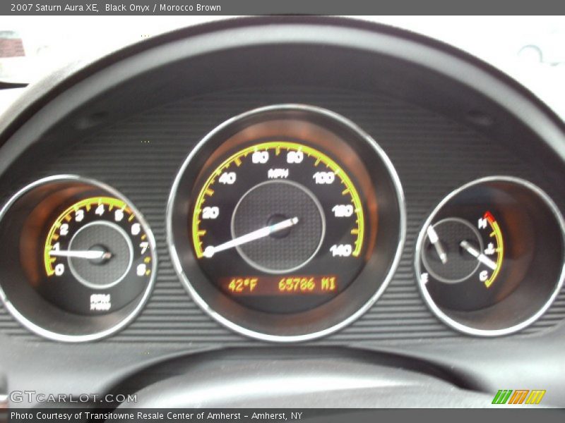 Black Onyx / Morocco Brown 2007 Saturn Aura XE