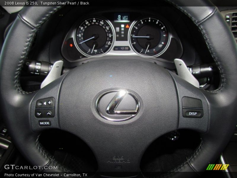 Tungsten Silver Pearl / Black 2008 Lexus IS 250