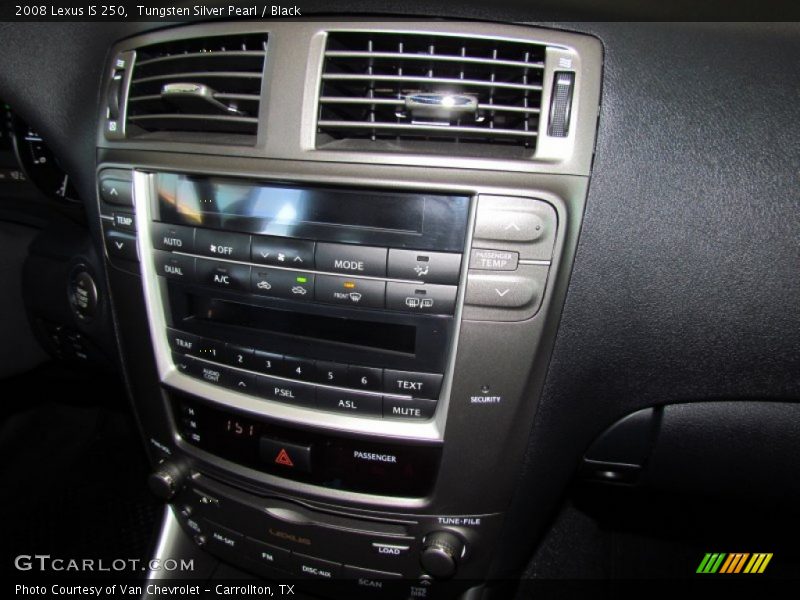Tungsten Silver Pearl / Black 2008 Lexus IS 250
