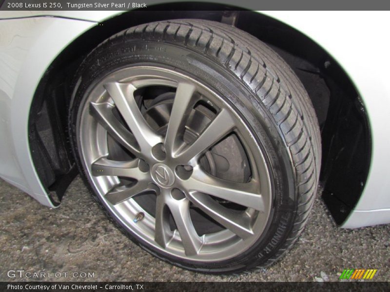 Tungsten Silver Pearl / Black 2008 Lexus IS 250