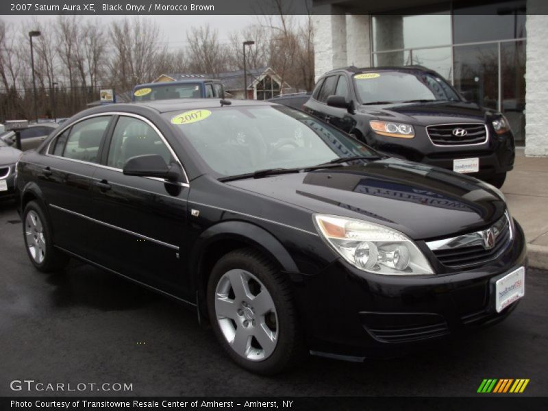Black Onyx / Morocco Brown 2007 Saturn Aura XE