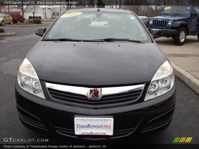 Black Onyx / Morocco Brown 2007 Saturn Aura XE