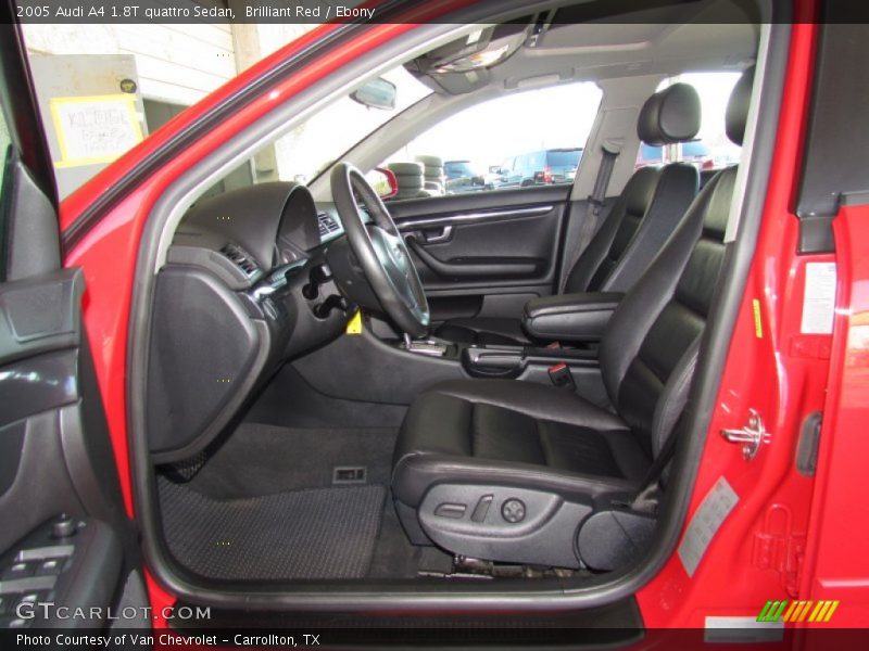 Brilliant Red / Ebony 2005 Audi A4 1.8T quattro Sedan