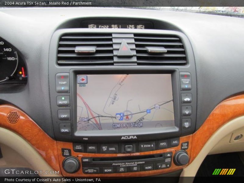 Navigation of 2004 TSX Sedan