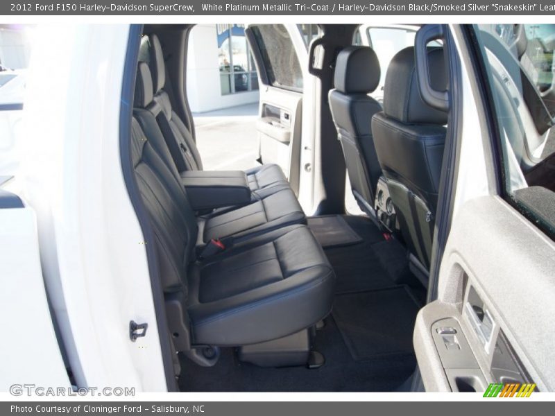 White Platinum Metallic Tri-Coat / Harley-Davidson Black/Smoked Silver 