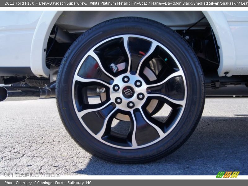 White Platinum Metallic Tri-Coat / Harley-Davidson Black/Smoked Silver 