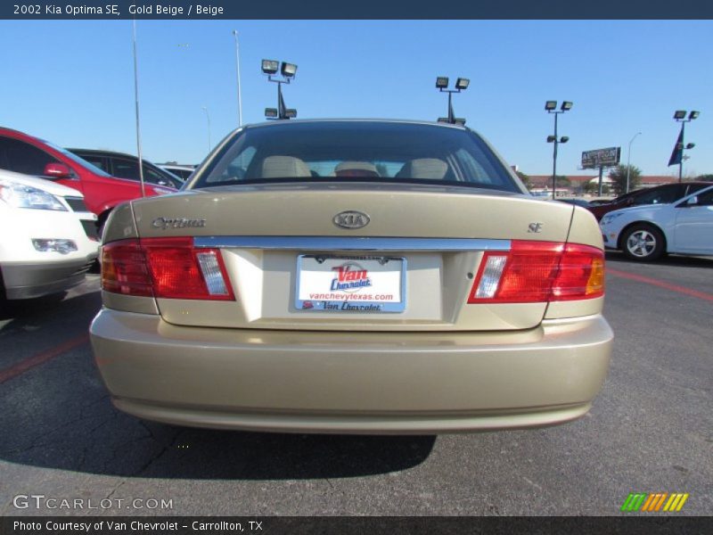 Gold Beige / Beige 2002 Kia Optima SE