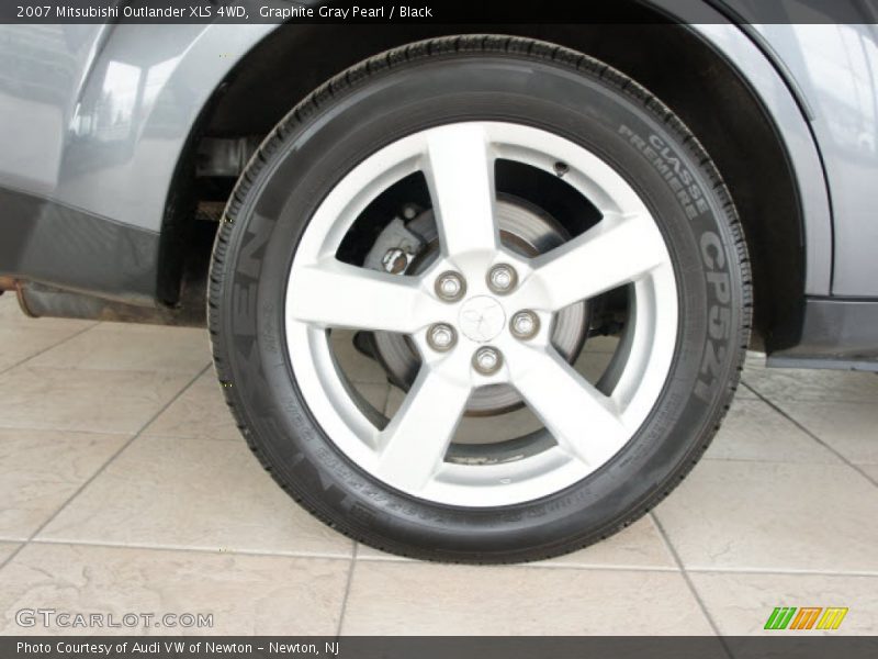 Graphite Gray Pearl / Black 2007 Mitsubishi Outlander XLS 4WD