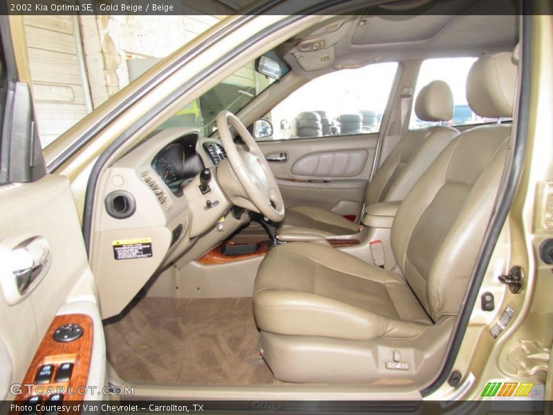 Gold Beige / Beige 2002 Kia Optima SE