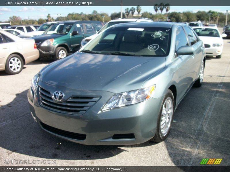 Aloe Green Metallic / Bisque 2009 Toyota Camry LE