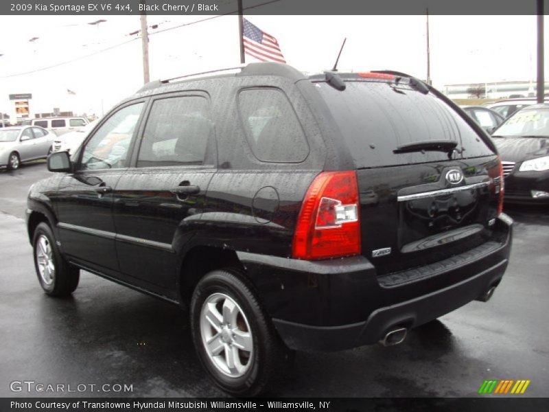 Black Cherry / Black 2009 Kia Sportage EX V6 4x4