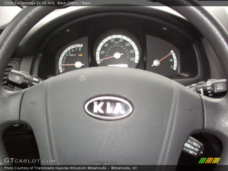 Black Cherry / Black 2009 Kia Sportage EX V6 4x4