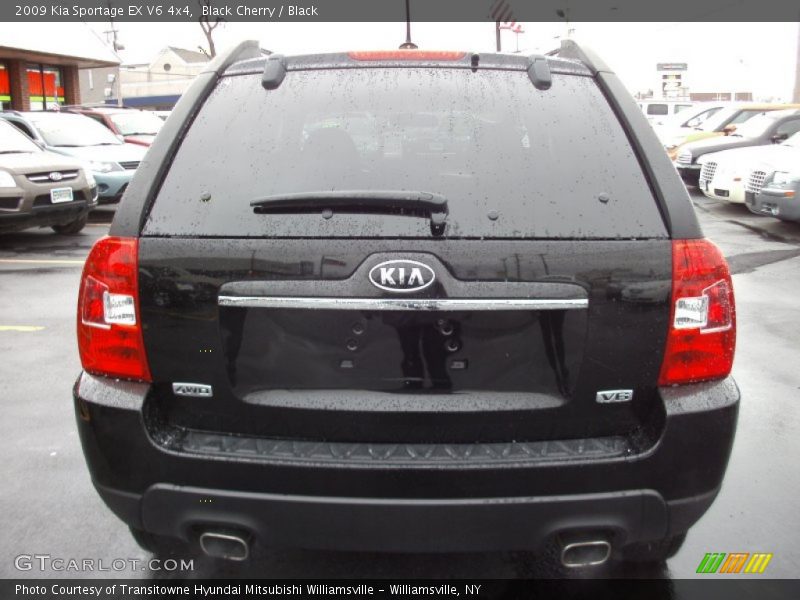 Black Cherry / Black 2009 Kia Sportage EX V6 4x4