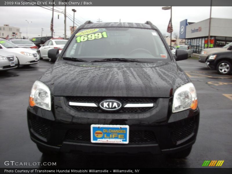 Black Cherry / Black 2009 Kia Sportage EX V6 4x4