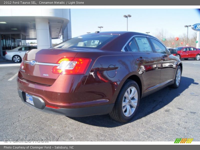 Cinnamon Metallic / Light Stone 2012 Ford Taurus SEL