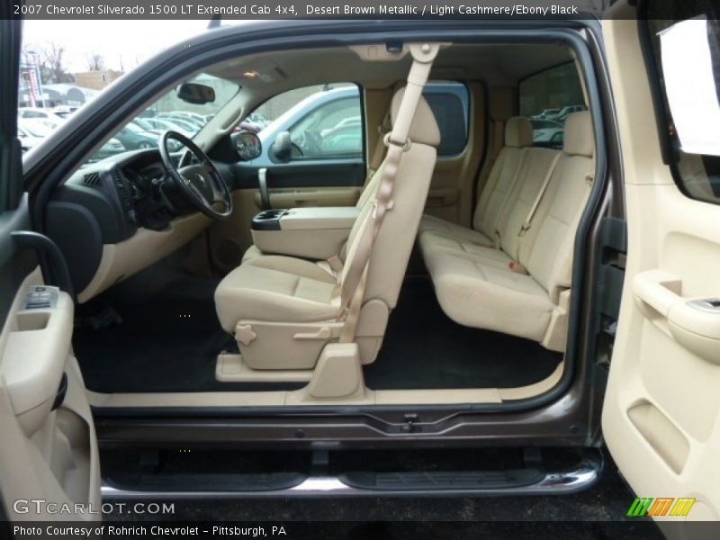Desert Brown Metallic / Light Cashmere/Ebony Black 2007 Chevrolet Silverado 1500 LT Extended Cab 4x4