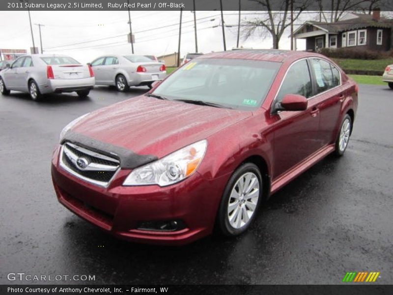 Ruby Red Pearl / Off-Black 2011 Subaru Legacy 2.5i Limited