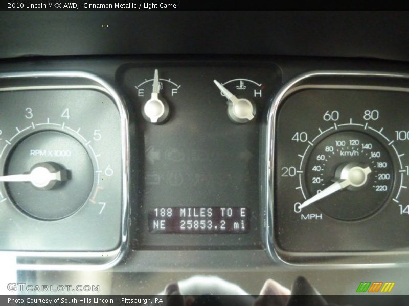 Cinnamon Metallic / Light Camel 2010 Lincoln MKX AWD