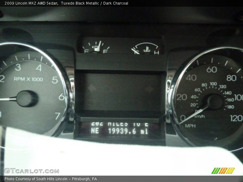 Tuxedo Black Metallic / Dark Charcoal 2009 Lincoln MKZ AWD Sedan