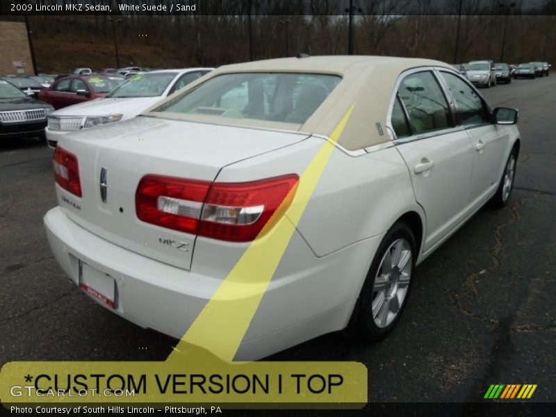 White Suede / Sand 2009 Lincoln MKZ Sedan