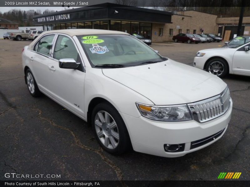 White Suede / Sand 2009 Lincoln MKZ Sedan