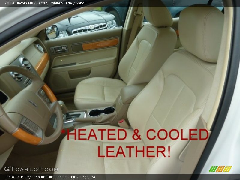 White Suede / Sand 2009 Lincoln MKZ Sedan