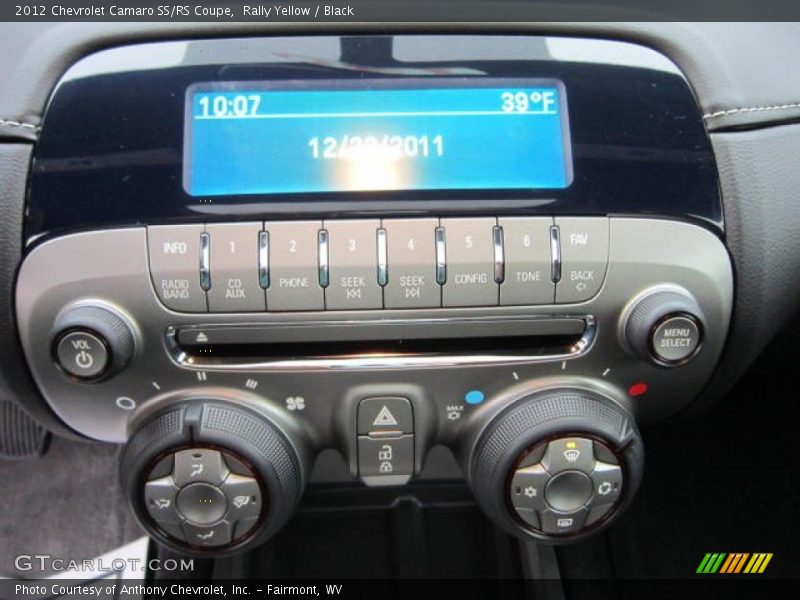 Controls of 2012 Camaro SS/RS Coupe