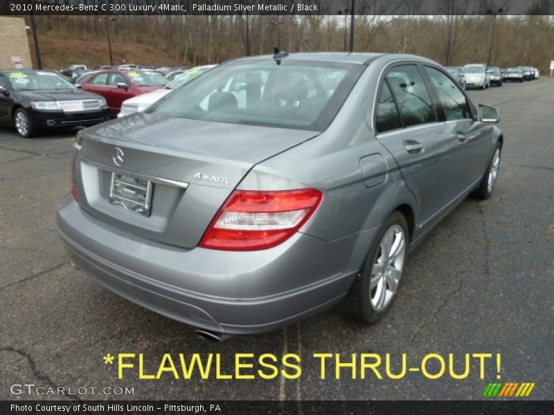 Palladium Silver Metallic / Black 2010 Mercedes-Benz C 300 Luxury 4Matic