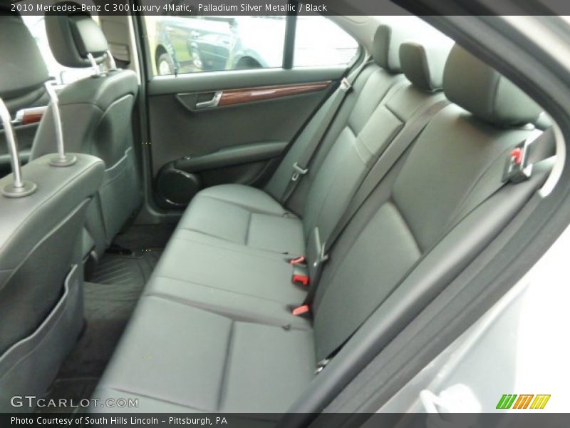 Palladium Silver Metallic / Black 2010 Mercedes-Benz C 300 Luxury 4Matic