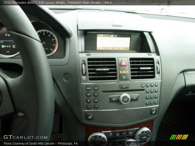 Palladium Silver Metallic / Black 2010 Mercedes-Benz C 300 Luxury 4Matic