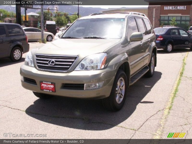 Desert Sage Green Metallic / Ivory 2008 Lexus GX 470