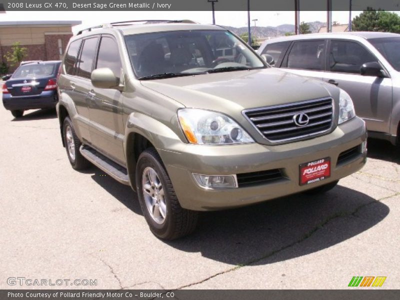 Desert Sage Green Metallic / Ivory 2008 Lexus GX 470