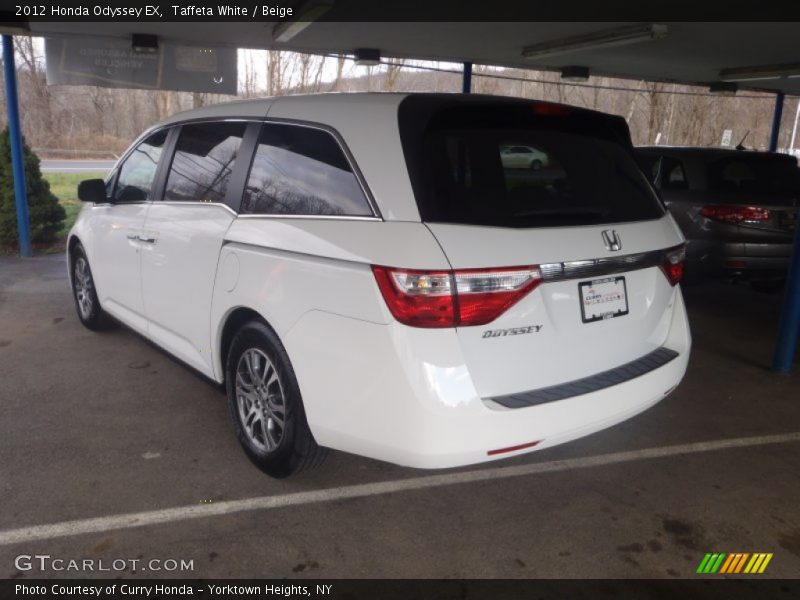 Taffeta White / Beige 2012 Honda Odyssey EX
