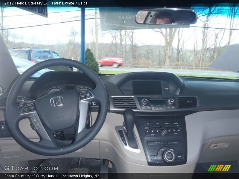 Taffeta White / Beige 2012 Honda Odyssey EX
