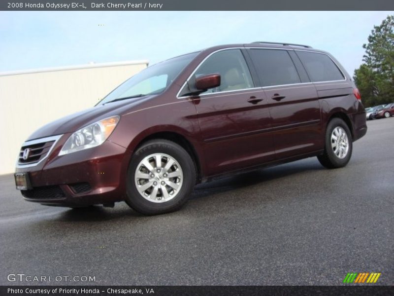 Dark Cherry Pearl / Ivory 2008 Honda Odyssey EX-L