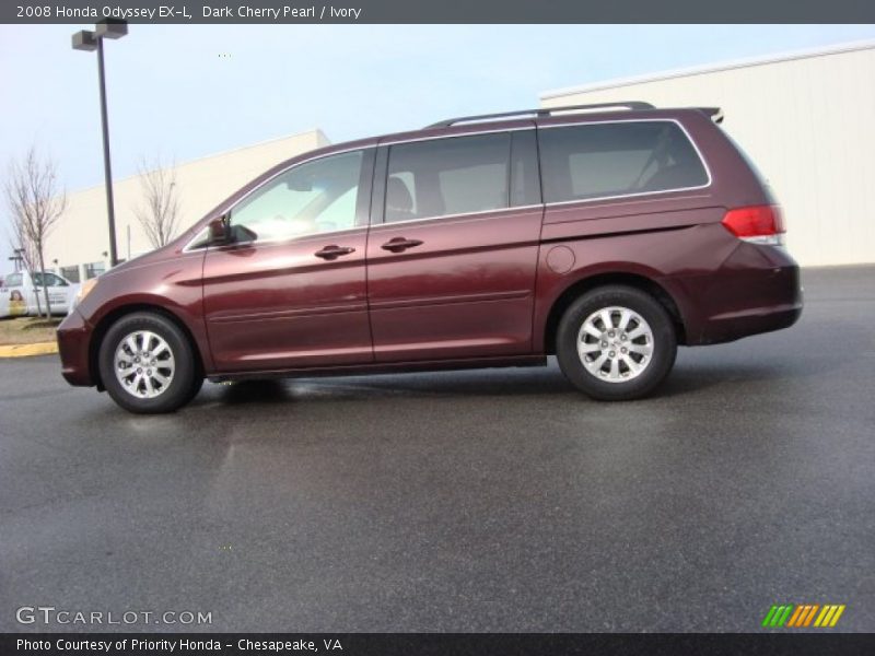 Dark Cherry Pearl / Ivory 2008 Honda Odyssey EX-L