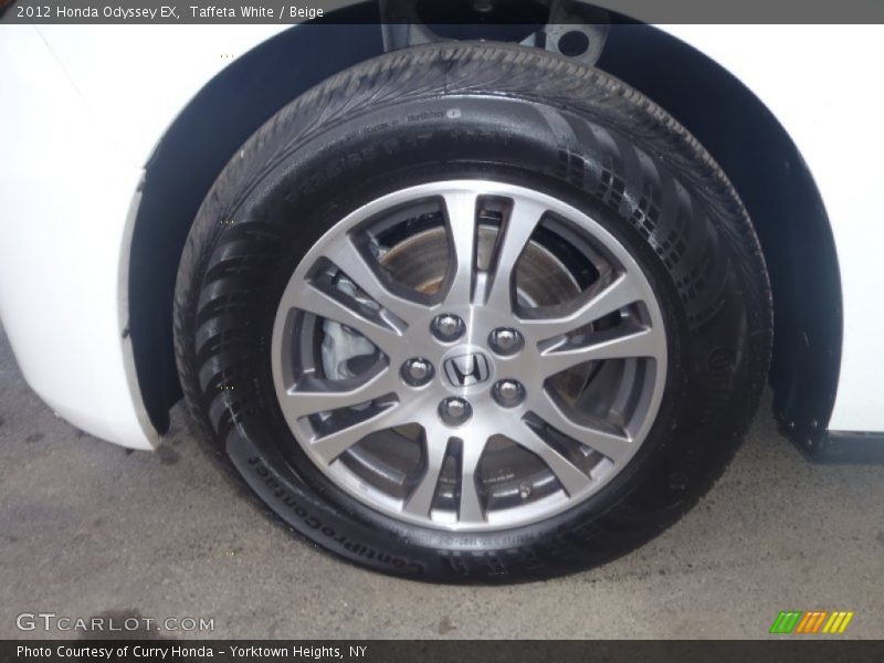 Taffeta White / Beige 2012 Honda Odyssey EX