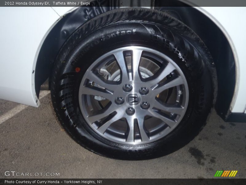 Taffeta White / Beige 2012 Honda Odyssey EX