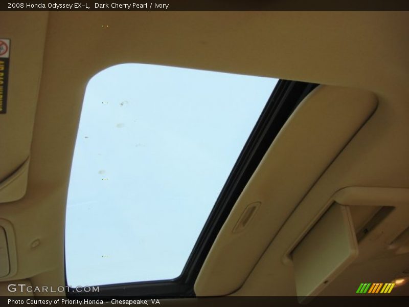 Dark Cherry Pearl / Ivory 2008 Honda Odyssey EX-L