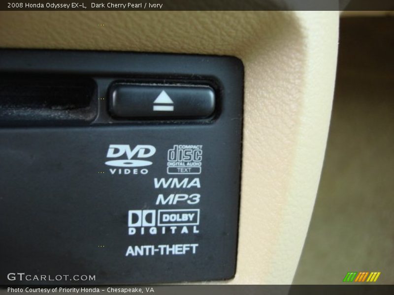 Dark Cherry Pearl / Ivory 2008 Honda Odyssey EX-L