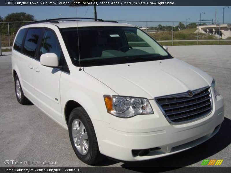Stone White / Medium Slate Gray/Light Shale 2008 Chrysler Town & Country Touring Signature Series