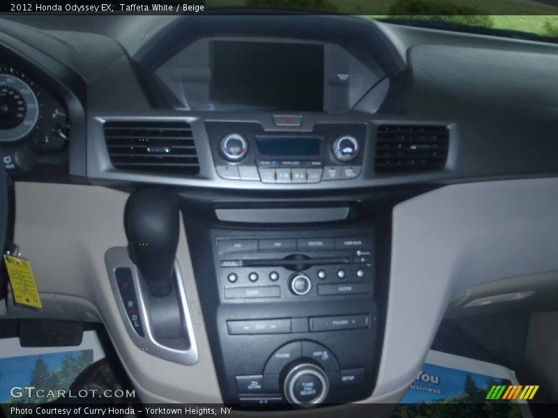 Taffeta White / Beige 2012 Honda Odyssey EX