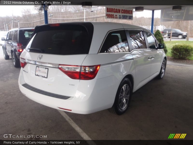 Taffeta White / Beige 2012 Honda Odyssey EX
