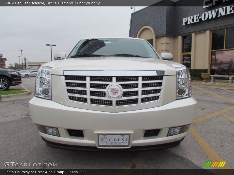 White Diamond / Ebony/Ebony 2009 Cadillac Escalade