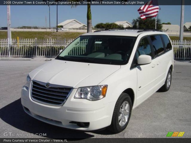 Stone White / Medium Slate Gray/Light Shale 2008 Chrysler Town & Country Touring Signature Series