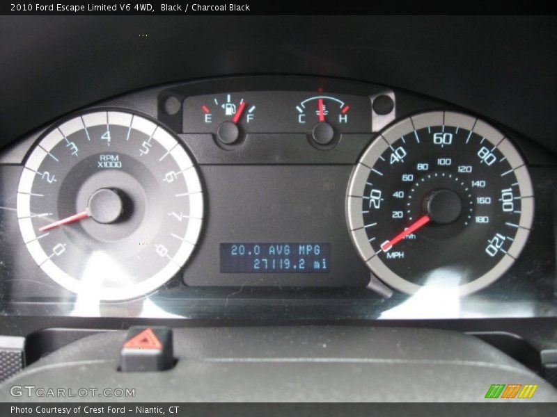 Black / Charcoal Black 2010 Ford Escape Limited V6 4WD