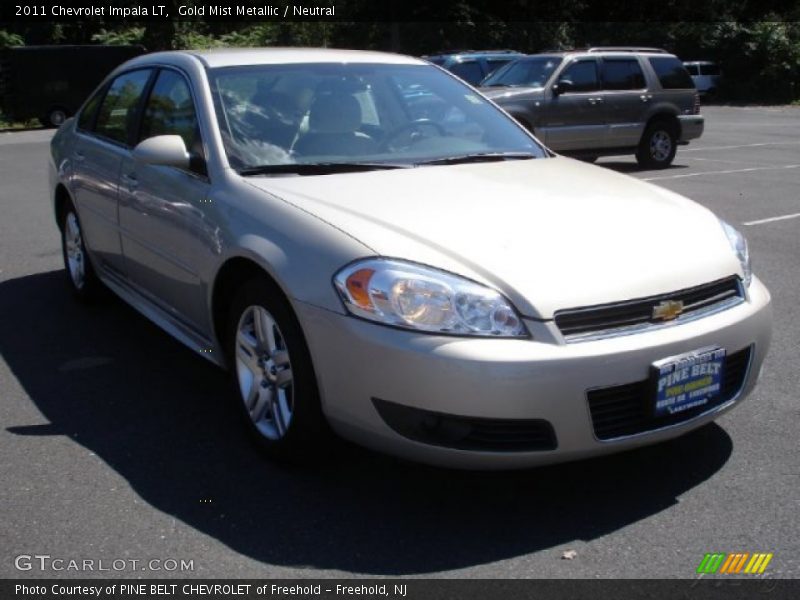 Gold Mist Metallic / Neutral 2011 Chevrolet Impala LT