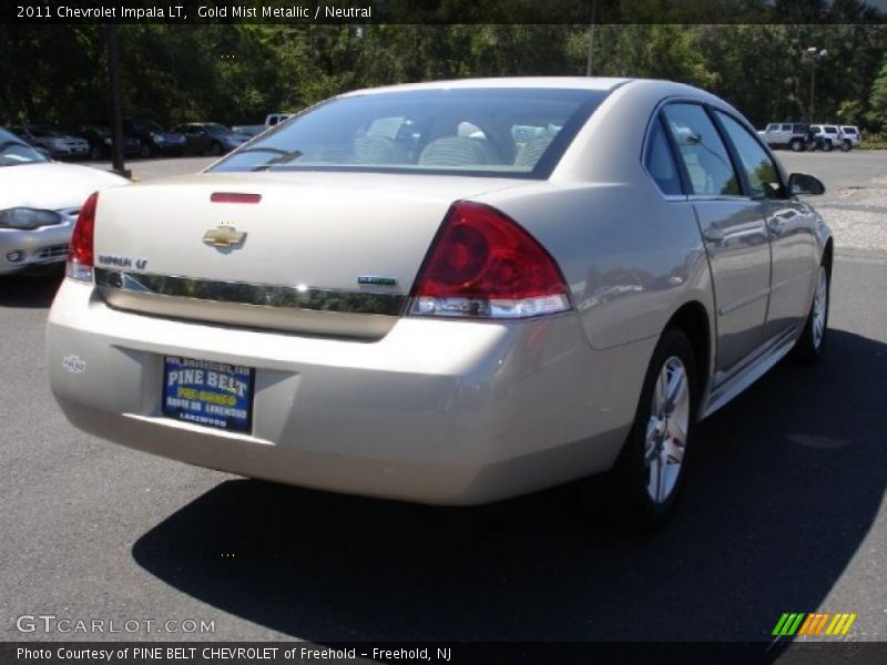 Gold Mist Metallic / Neutral 2011 Chevrolet Impala LT