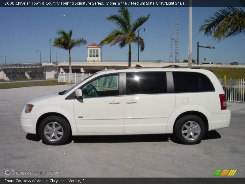 Stone White / Medium Slate Gray/Light Shale 2008 Chrysler Town & Country Touring Signature Series