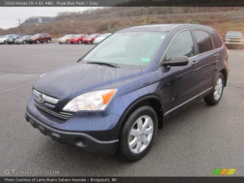 Royal Blue Pearl / Gray 2009 Honda CR-V EX 4WD